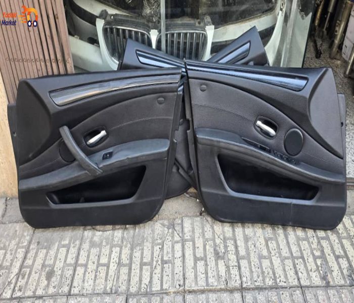 دست کامل رودری های  بی ام و  e60 lci رنگ مشکی بدون پرده و ایربگ و باند و کلیدها